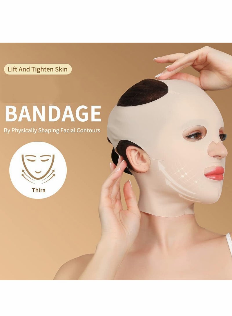 KASTWAVE Full Face Lift Sleeping Belt, Reusable Facial Slimming Mask Cheek Chin - Image 4