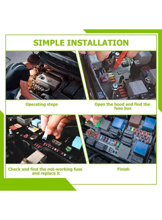 25PCS Micro Cartridge Fuses,15 Amp Micro Fuse,20 Amp Micro Fuse,25 Amp Micro Fuse,30 Amp Micro Fuse,40 Amp Micro Fuse, for Cars,SUVs and Trucks,Multi Color - Image 3