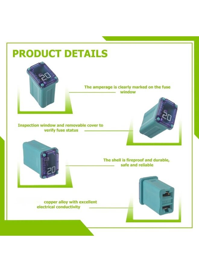 25PCS Micro Cartridge Fuses,15 Amp Micro Fuse,20 Amp Micro Fuse,25 Amp Micro Fuse,30 Amp Micro Fuse,40 Amp Micro Fuse, for Cars,SUVs and Trucks,Multi Color - Image 2