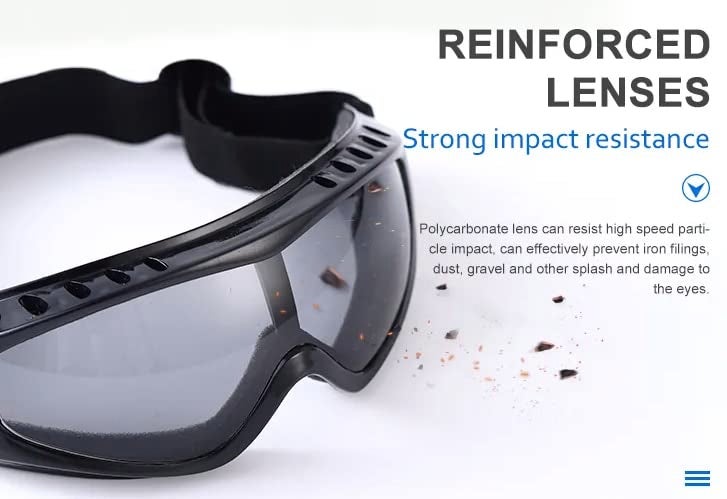 WYATT Safety Goggles welding Eye Protection Glasses Lab Factory Motorbikes Riders Eye Wear (CLEAR) - Image 4