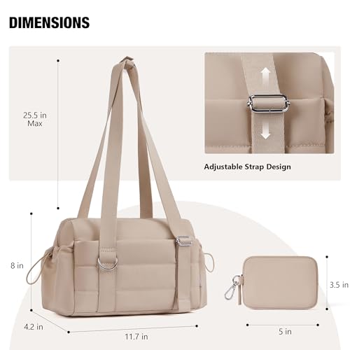 ROULENS Small Gym Bag for Women 2 Set Mini Gym Duffle Bag with Wet Compartment and Coin Wallet, Gym Tote Bag for Workout/Sport/Travel - Image 5