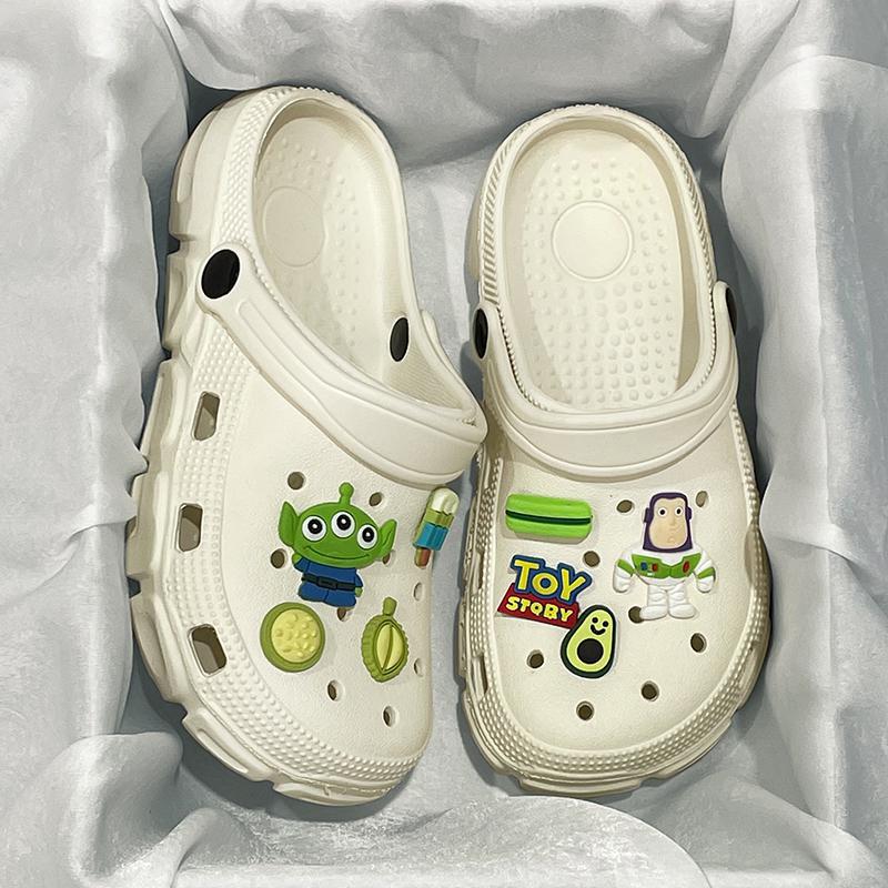 Internet Celebrity Hole Shoes For Women Summer Outdoor Cartoon Cute Home Home Indoor Non-Slip Garden Sandals Closed Toe Slippers For Women - Image 2