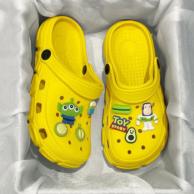 Internet Celebrity Hole Shoes For Women Summer Outdoor Cartoon Cute Home Home Indoor Non-Slip Garden Sandals Closed Toe Slippers For Women - Image 3