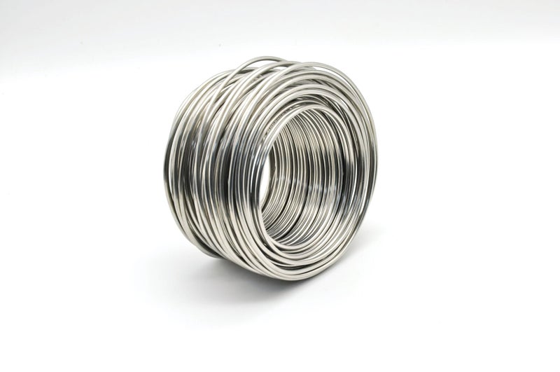 Yountiger Stainless Steel Solid Wire, 1 Pound Hobby Wire,Multi-Purpose Steel Wire Ideal for Crafts,DIY Projects,Fastening,Fixing Up Fences (12Gauge) - Image 2