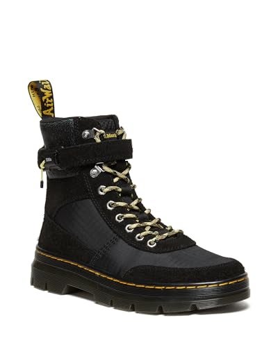 Dr Martens Dr. Martens Unisex Combs Tech Casual Boot, Black Napped Suede, 15 US Women / 14 US Men - Image 1