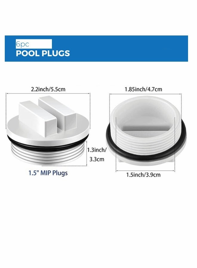 1.5 Threaded Pool Line Plug and Pool Filter Drain Plug SP1022C with O Ring  - Image 5