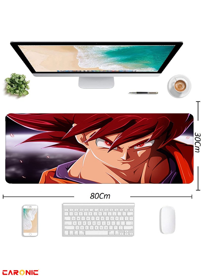 CARONIC - Large Gaming Mouse Pad with Superior Micro Weave Cloth Extended Desk Mousepad with Stitched Edges Non-Slip Base Water Resist Keyboard Pad For Gamer And Office Home  Carl_M1007 - Image 1