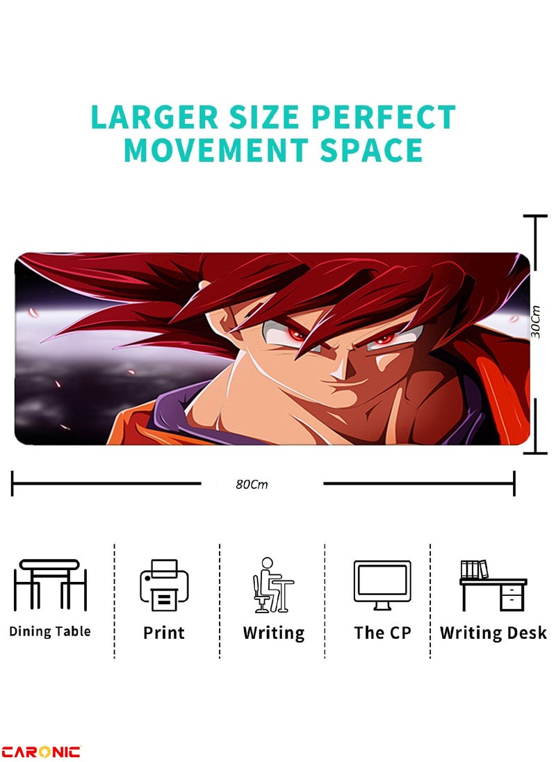 CARONIC - Large Gaming Mouse Pad with Superior Micro Weave Cloth Extended Desk Mousepad with Stitched Edges Non-Slip Base Water Resist Keyboard Pad For Gamer And Office Home  Carl_M1007 - Image 1