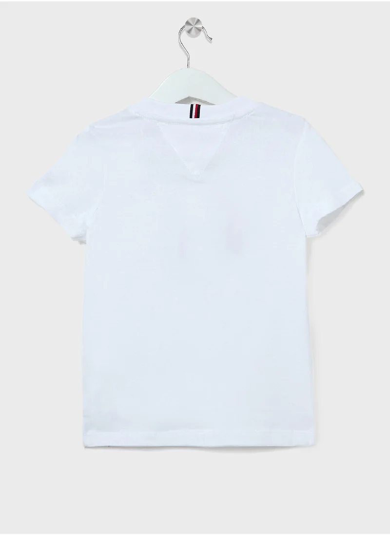 TOMMY HILFIGER Kids Mini Croped Logo T-Shirt