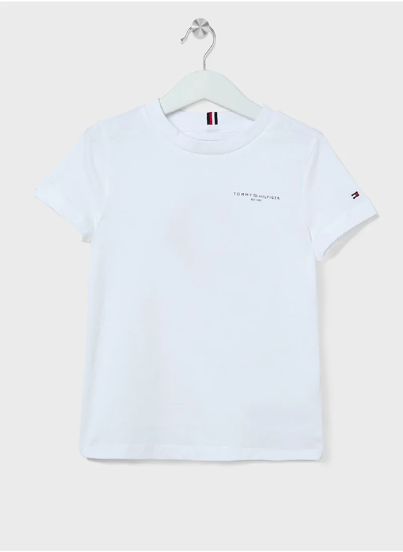 TOMMY HILFIGER Kids Mini Croped Logo T-Shirt