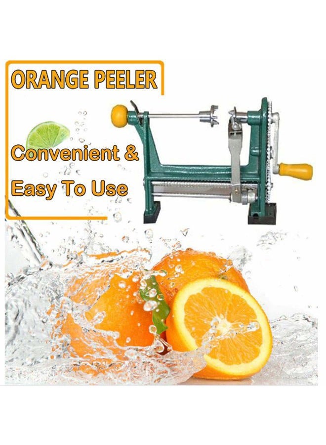 CPDZ Orange Peeler Hand-cranked Apple peeler potato Kiwi Peeling Machine Stainless Steel Kitchen Gadgets green 250×110.6×170mm - Image 2