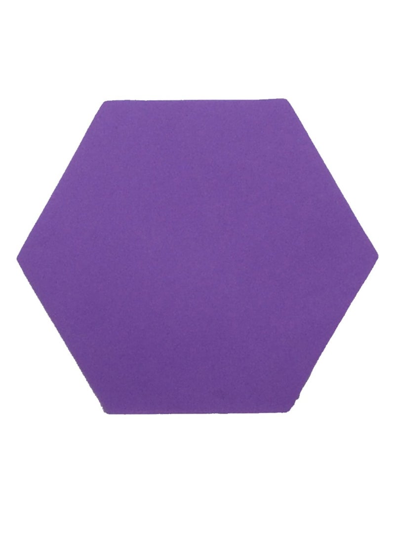 ABV Traders - ABV Traders Hexagonal Collage Display Board Photo Frames Pin up Soft TileWall Hanging for Offices and Home Purple Pack of 4 - Image 1