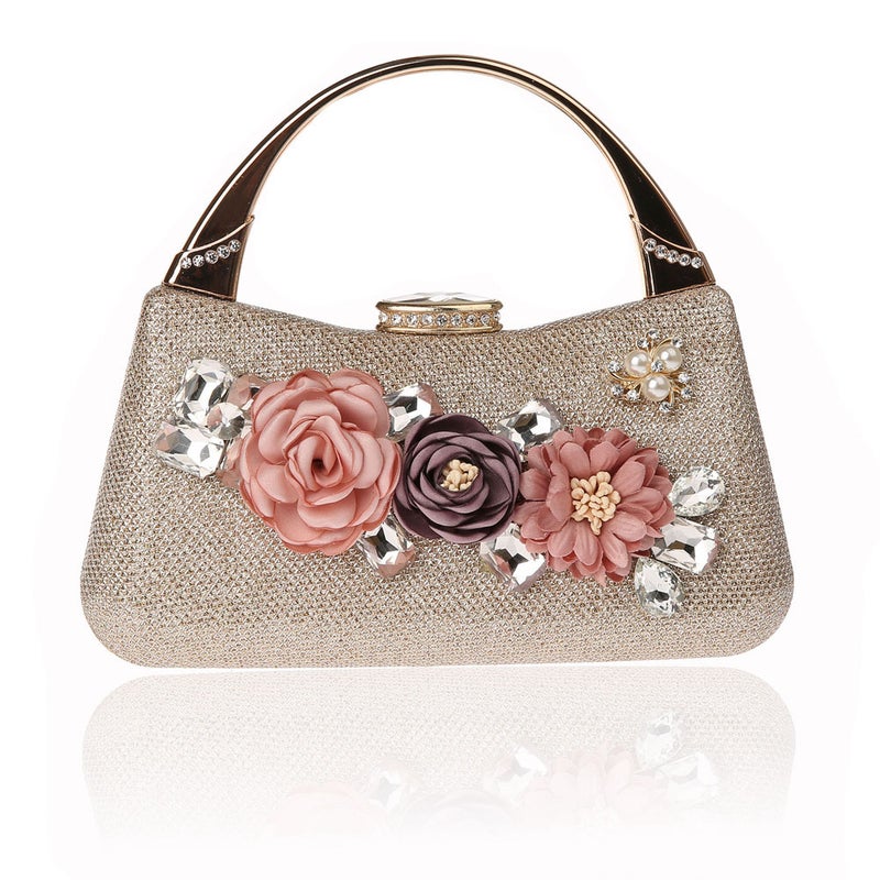 New Flower Bag Fashion Evening Bag Evening Bag Exquisite Gift Bag Handbag Party Bag F918 Flower - Image 3