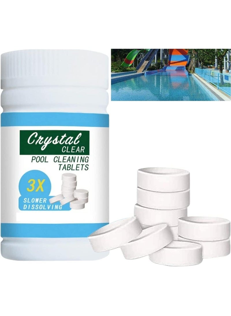 1 Bottle Chlorine Tablets for Swimming Pool,Chlorine Tablets,Chlorine Tablets for Hot Tub,Hot Tub Chlorine Tablets, Pool Cleaning Tablets,swimming pool,Hot tub,Clarifier for water (100g) - Image 1