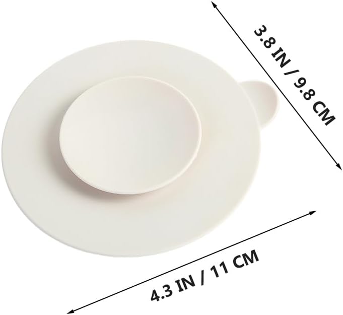 VICASKY Suction Plates Double Sided Suction Cups Suction Plate Suction Cup Plates Silicone Utensil Rest 3pcs Silicone Suction Plate Double Sided Suction Cups Silicone Utensil Rest Sucker Pads - Image 3