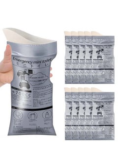 10PCS Disposable Urine Bags, 700ML Large Capacity Camping Pee Bags, Unisex Urinals Vomit Bags for Travel Urinal Toilet Traffic Jam Emergency