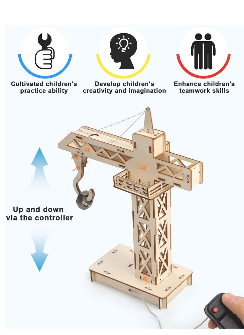 4 in 1 STEM Kits, STEM Projects for Kids Ages 8-12, Assembly 3D Wooden Puzzles, Building Toys, Educational Science Craft Model Kit, Gift for Boys and Girls 8 9 10 11 12 Years Old, 4 Pcs - Image 3