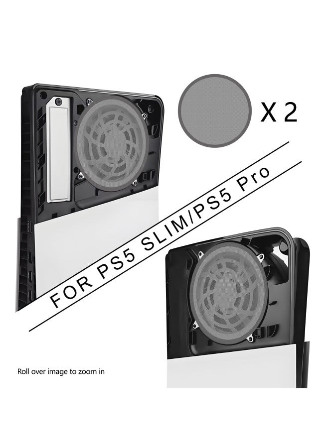 عام شبكة PS5 Pro Game Host مقاومة للغبار على شكل درع، شبكة PS5 رفيعة لتبديد الحرارة، شبكة مقاومة للغبار، مجموعة بسيطة مقاومة للغبار - لون المنتج: 1 * 4 أغطية هزازة مجانية - Image 2
