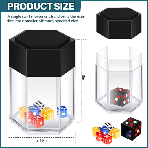 Rotatingpals 2 Sets Bomb Magic Dice Tricks Explode Explosion Dice Easy Props for Novelty Funny Toy Close up Performance Toy - Image 5