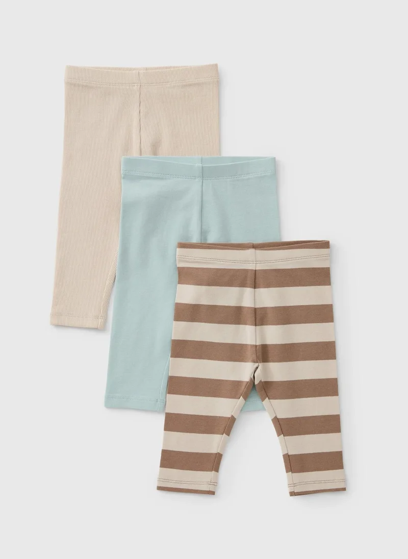 ماتلان 3 Pack Baby Multi Stripe Leggings