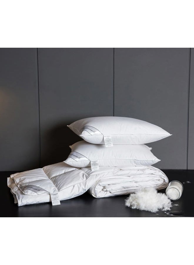Eastwarmth Lightweight White Goose Down Comforter Cooling Blanket Duvet Insert for Summer/Warm Weather, 750 Fill Power Ultra Soft Fabric White Full/Queen Size - Image 5