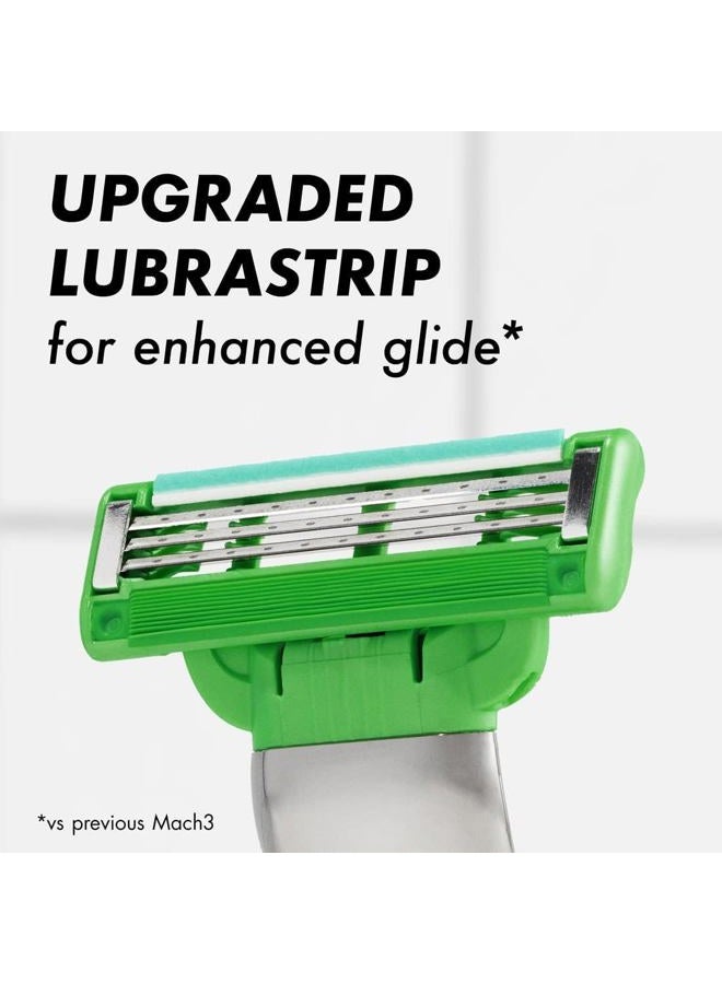 Gillette ماك 3 شفرات حلاقة حساسة للرجال، 1 شفرة، 5 عبوات شفرات احتياطية، مصممة للبشرة الحساسة - Image 4