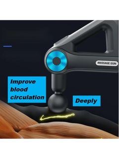 Generic 9 Heads 9 Gears Professional Total Fitness Massage Gun Small Golden Triangle Long Standby Massage Gun  - Image 5