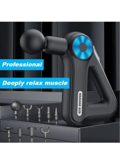 Generic 9 Heads 9 Gears Professional Total Fitness Massage Gun Small Golden Triangle Long Standby Massage Gun  - Image 3