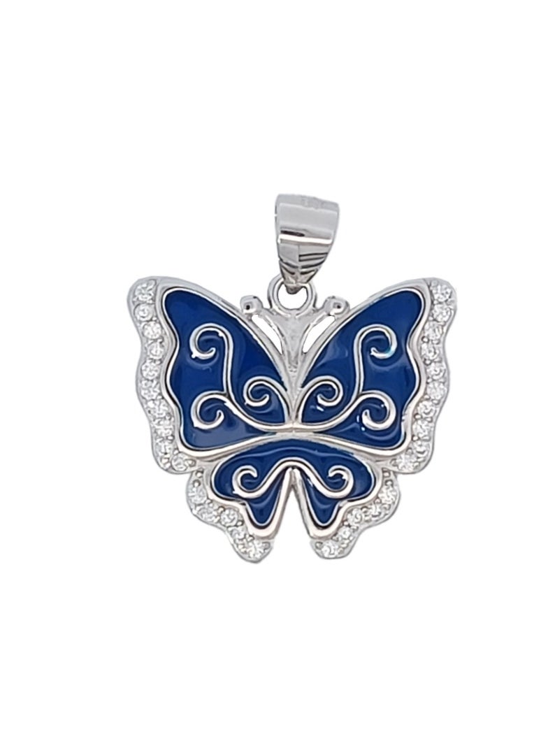 AK Jewels - 925 SILVER CZ RHODIUM PENDANT - Image 1