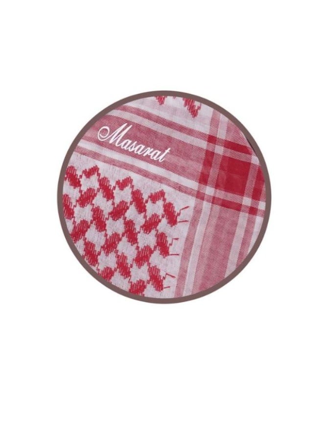 MASARAT Shemagh red Masarat AlShababi KY005 - Image 3