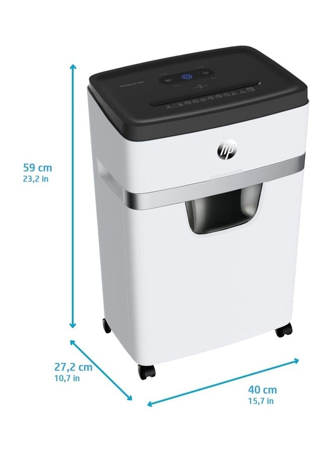 HP OneShred 18CC Shredder, Security Level P-4, Cross Cut, 18 Sheets Multicolour - Image 2