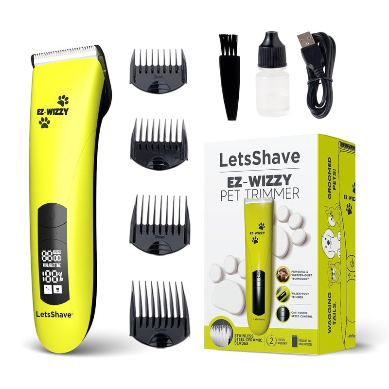 Lets Shave EZ-WIZZY Pet Trimmer for Dogs & Other Hairy Animals,All in one Trimmer for dogs (Pet Trimmer) - Image 1