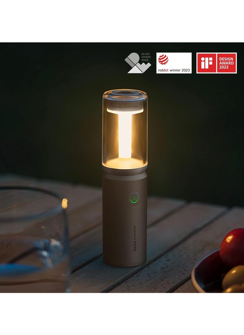 HOTO HOTO Outdoor Camping Flashlight Rechargeable, 3-in1 Camping Lantern 3200mAh, IP66 Water Resistant Camping Lamp Tent Lights with Hook, LED Flashlight for Camping, Outdoor, Emergency  - Image 5
