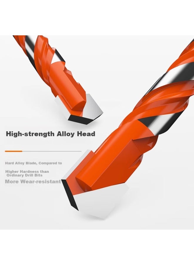Huhao Full Ceramic Tile Punching Special Drill Bit Glass Concrete Cement Alloy Triangle Drill Hand Electric Drill Wall King Drill - Image 3