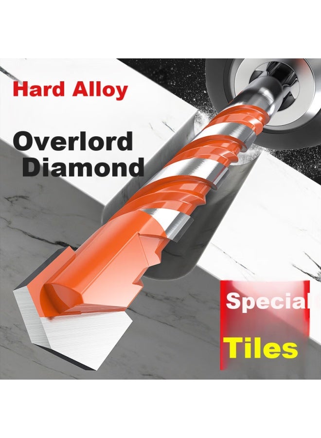 Huhao Full Ceramic Tile Punching Special Drill Bit Glass Concrete Cement Alloy Triangle Drill Hand Electric Drill Wall King Drill - Image 1