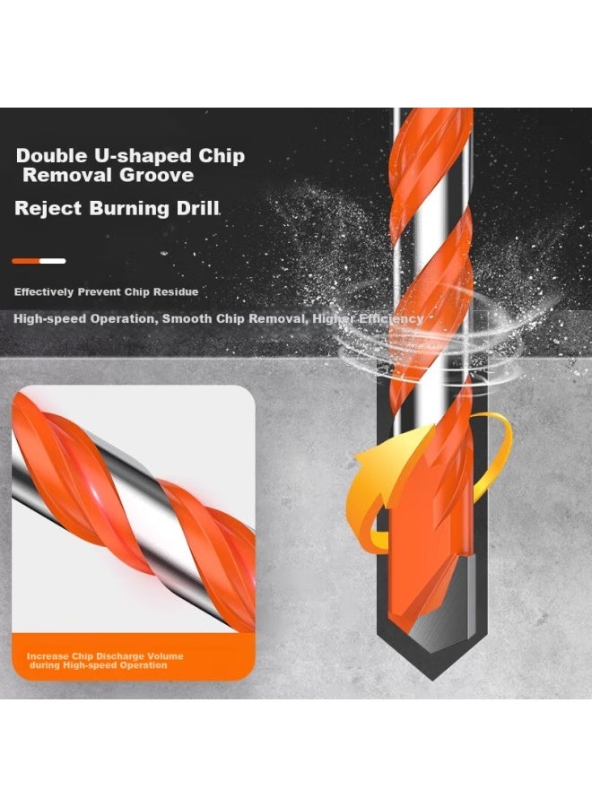 Huhao Full Ceramic Tile Punching Special Drill Bit Glass Concrete Cement Alloy Triangle Drill Hand Electric Drill Wall King Drill - Image 4