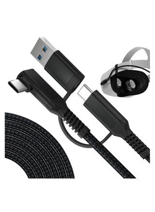 Link Cable for Oculus Quest 2 19 FT SYOSI 2 in 1 High Speed PC Data Transfer Link Cable Fast Charging USB 3.1 Gen2 to USB C Cable for Virtual Reality Headset and PC Gaming Black Woven - pzsku/Z627A9345EF3EB56BC26CZ/45/_/1695694048/69150f72-e67f-4eba-a575-04d541983106