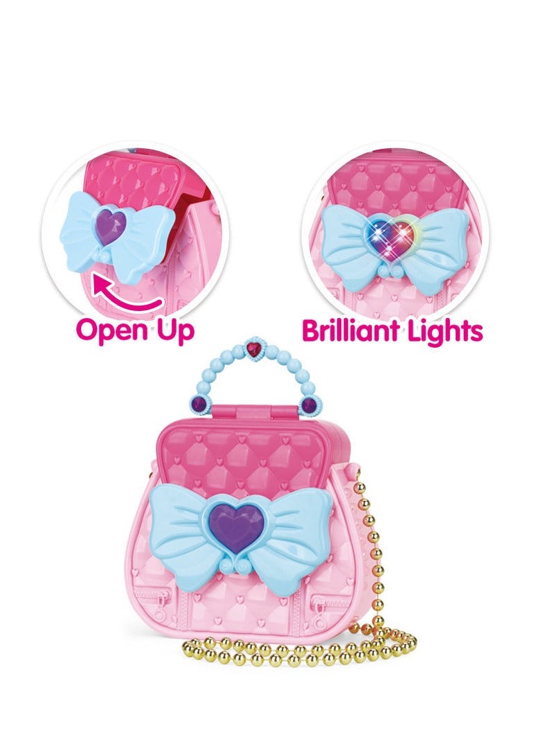 Kids Pretend Makeup Set with Cosmetic Bag, Non-Toxic Role Play Toy for Girls, Fashion Dress Up Gift with Handbag - Image 5