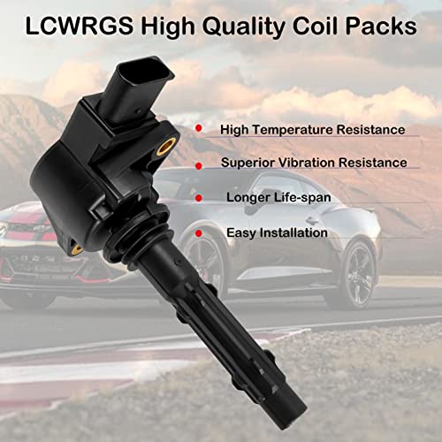 LCWRGS مجموعة من 6 حزم لفائف الإشعال تناسب 3.5L V6 مرسيدس بنز E350 ML350 GLK350 R350 C230 C280 C300 C350 SLK350 CLK350 2006 2007 2008 2009 2010 2011 2012 2013 لفائف تستبدل UF535 - Image 2