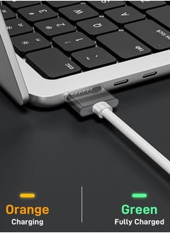 General 140W USB-C Magnetic 3 Cable Fit for MacBook Charger, Nylon Braided 6FT Fit for MacBook Air 2023/2022(M2),MacBook Pro 2023(M3,M2,14-16 inch),MacBook Pro Charger Cord (M3)  - Image 2