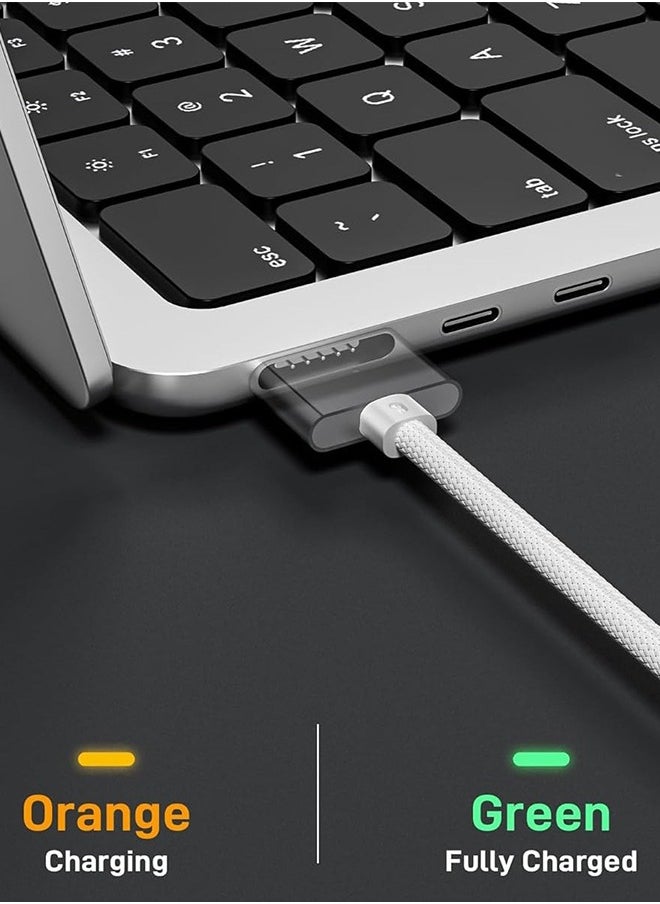 جنرال كابل USB-C مغناطيسي 140 واط 3 مناسب لشاحن MacBook، نايلون مجدول 6FT مناسب لجهاز MacBook Air 2023/2022(M2)، MacBook Pro 2023(M3، M2، 14-16 بوصة)، سلك شاحن MacBook Pro (M3)  - Image 2
