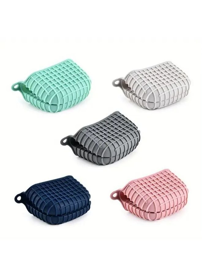 Set of 2 Deep Grey Silicone Grips Prevent Slipping And Scalding for Kitchen Bowls Dishes - Image 5