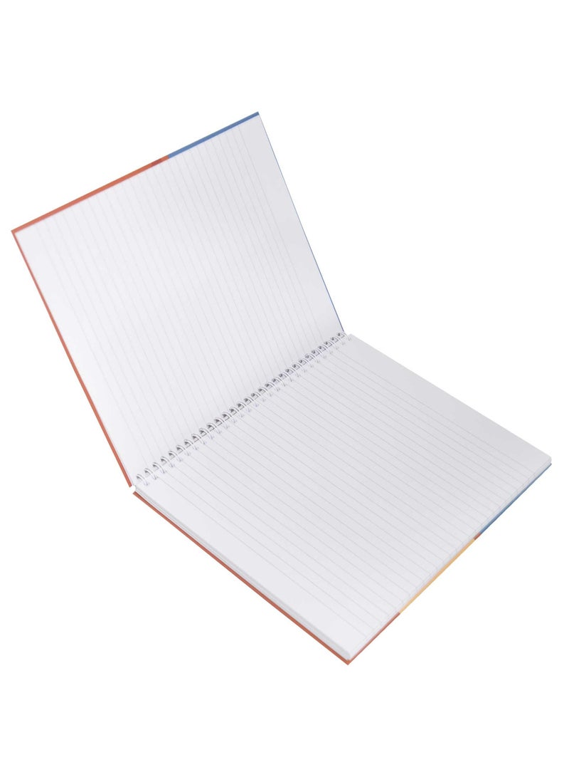 FIS Pack of 5  Spiral Hard Cover Notebook Single Line, 10X8 Inches (25.4 X 20.32 Cm) 100 Sheets -FSNBS1081906 - Image 2
