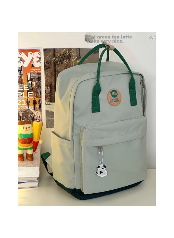 Landcase Backpack For Women, Original Harajuku Style, Shoulder Bag For Middle School, High School And College Students, Fashionable Trendy Backpack, 1704 Light Green - Image 3