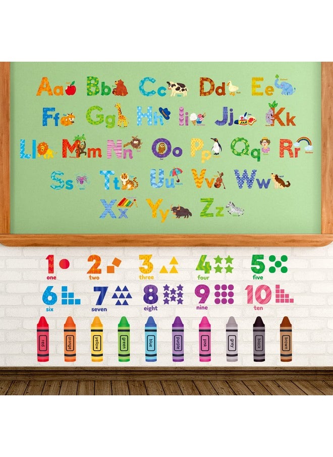 Ds-8044 Animal Alphabet Numbers Colour Decals Stickers Kids Peel And Stick Removable For Room Décor Letters Abc Classroom Playroom Decorations Educational Bedroom Nursery - pzsku/Z627ACC8069F821854B44Z/45/_/1735214468/53e76a70-f85b-4801-9f16-bb29ff560df7