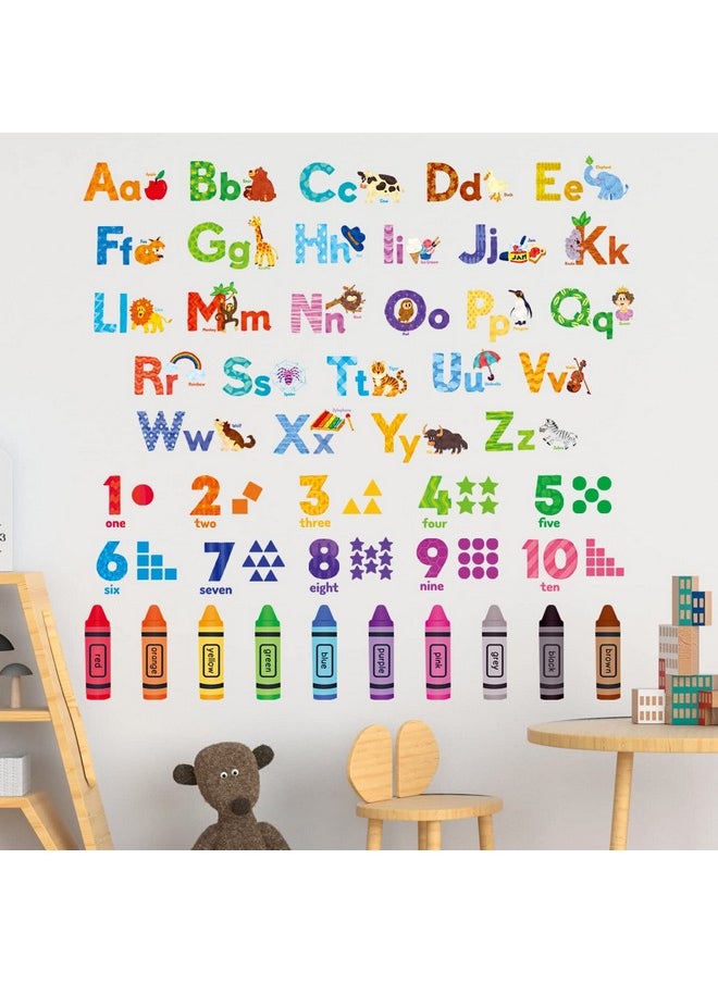 Ds-8044 Animal Alphabet Numbers Colour Decals Stickers Kids Peel And Stick Removable For Room Décor Letters Abc Classroom Playroom Decorations Educational Bedroom Nursery - pzsku/Z627ACC8069F821854B44Z/45/_/1735214631/b782a581-0efa-4728-9d58-24e21c6f21dc