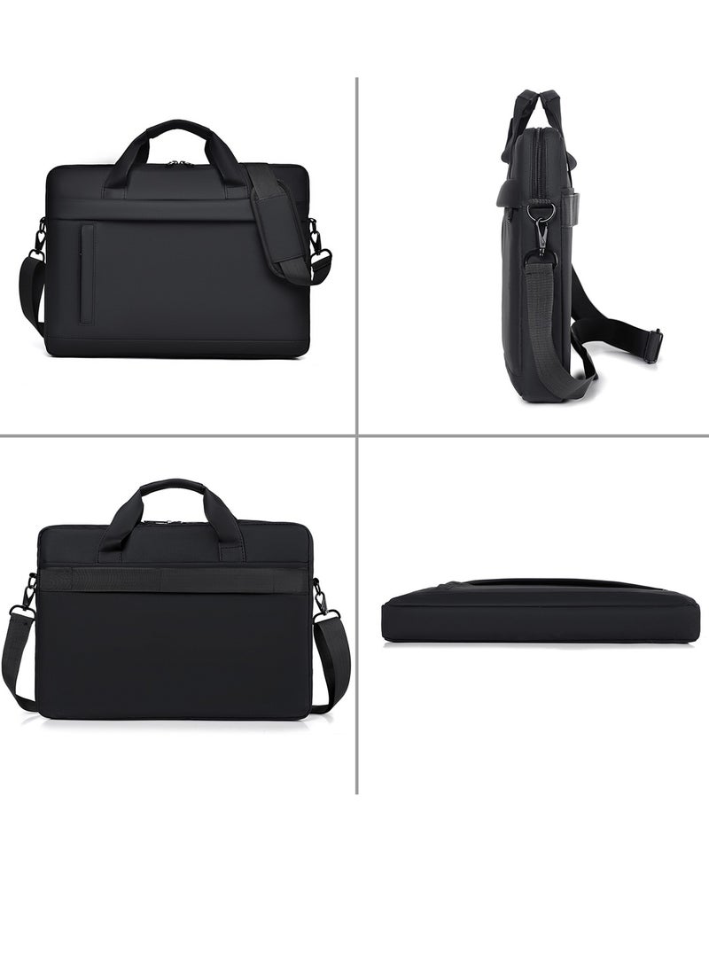 Qiccijoo Qiccijoo Laptop Bag for Men or Women 15.6 Inch Computer Bag Briefcase Laptop Case Shoulder Bag with Strap Computer Cases Messenger Bag handbag for Travel/Business(Grey)  - Image 4