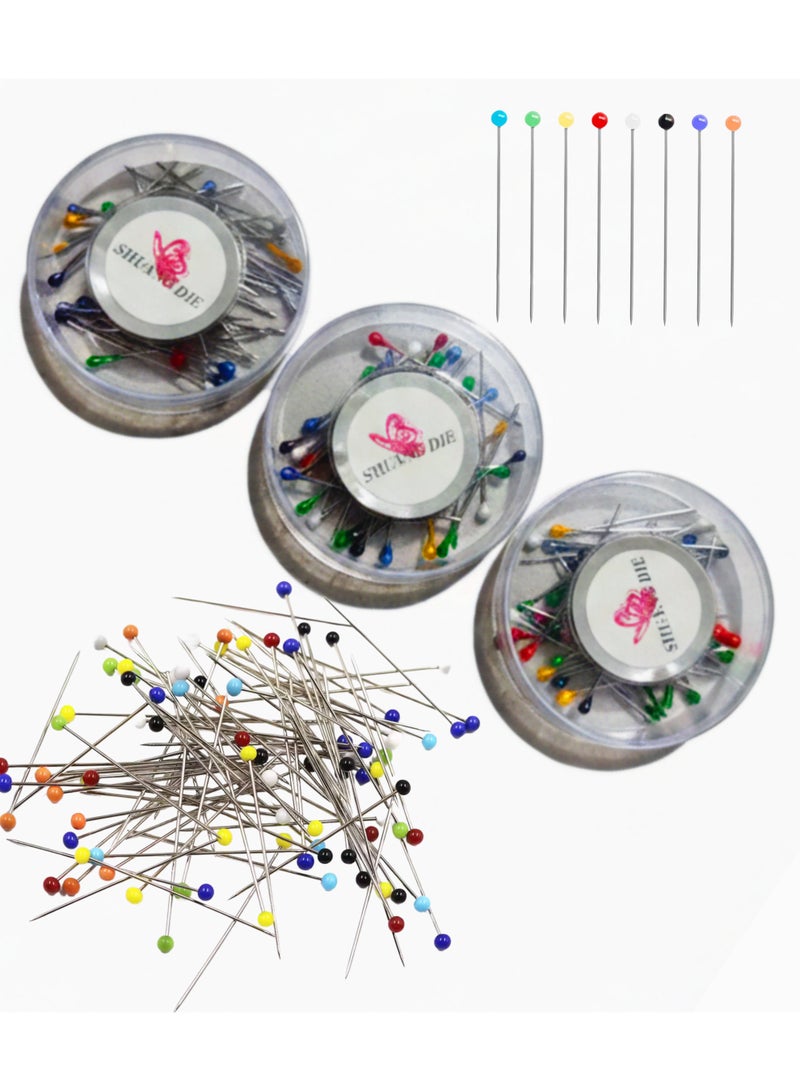 GoodBuy 3 boxes set of hijab and sewing multipurpose stainless steel pins - Image 1