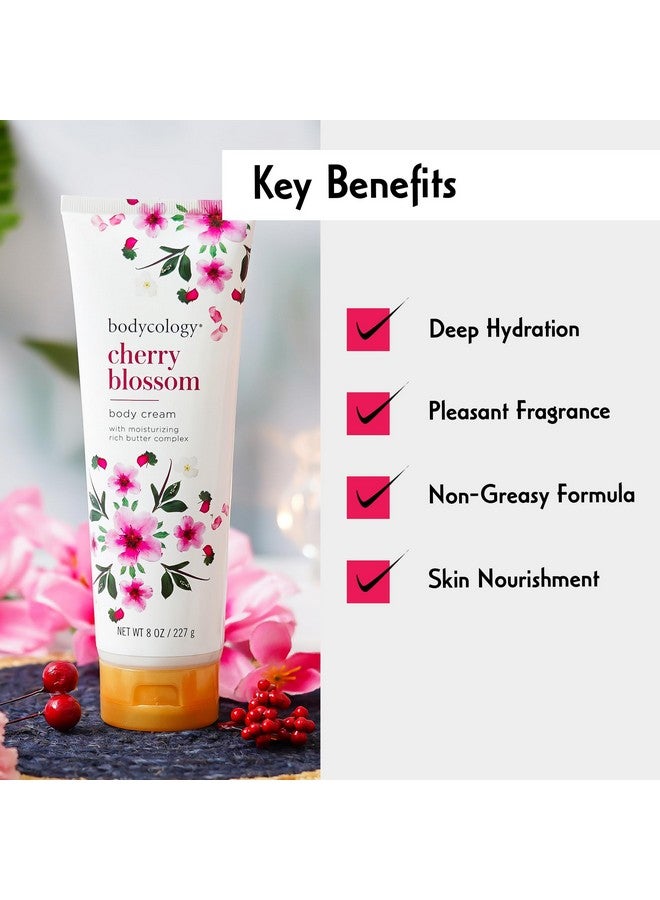 Bodycology Bodycology Cherry Blossom Moisturizing Body Cream for Women, 8 Ounce (455004106) - Image 5