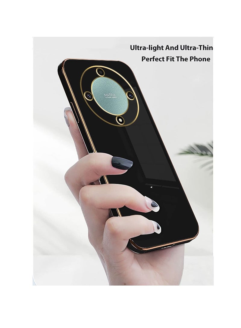 Honor X9A 5G Black Mobile Phone Case Cover, Luxury Plating Soft Back Cover, Raised Full Camera Protection - Image 3